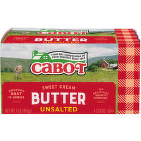 Cabot Unsalted Butter, 4 Each