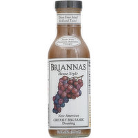 Briannas Dressing, New American, Creamy Balsamic, Home Style, 12 Fluid ounce