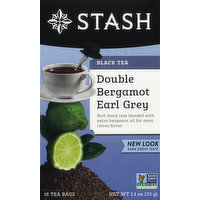 Stash Black Tea, Double Bergamot Earl Grey, Bags, 18 Each