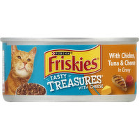 Friskies Cat Food, with Chicken, Tuna & Cheese in Gravy, 5.5 Ounce