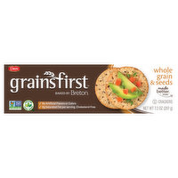 Grains First Crackers, Whole Grain & Seeds, 7.3 Ounce