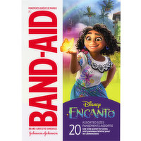 Band-Aid Adhesive Bandages, Disney Encanto, Assorted Sizes, 20 Each