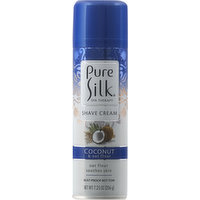 Pure Silk Shave Cream, Coconut & Oat Flour, 7.25 Ounce