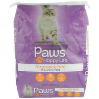 Paws Happy Life Clay Cat Litter, Fragrance Free, 20 Pound