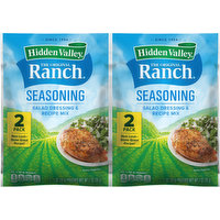 Hidden Valley Salad Dressing & Recipe Mix, Seasoning, 2 Pack, 2 Each