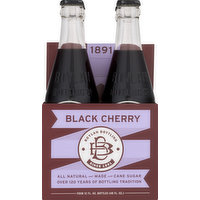 Boylan Bottling Soda, Black Cherry, All Natural, 4 Each