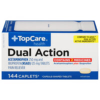 TopCare Dual Action, Caplets, 144 Each