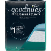 GoodNites Bed Mats, Disposable, 9 Each