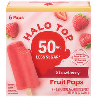 Halo Top Fruit Pops, Strawberry, 6 Each