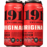 1911 Established Hard Cider, Premium Small Batch, Original, 4 Each