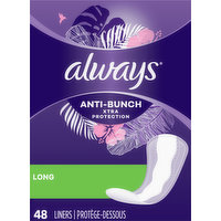 Always Liners, Anti-Bunch, Xtra Protection, Long, 48 Each