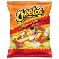 Cheetos Cheese Flavored Snacks, Flamin' Hot Flavored, Crunchy, 8.5 Ounce