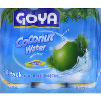 Goya Coconut Water, with Pulp, 6 Each