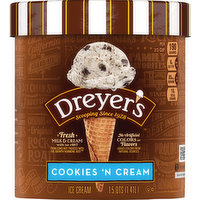 Edy's Ice Cream, Cookies 'N Cream, 1.5 Quart