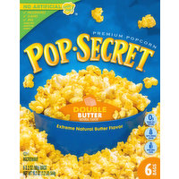 POP SECRET Popcorn, Premium, Double Butter, 6 Each