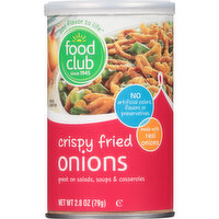 Food Club Crispy Fried Onions, 2.8 Ounce