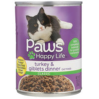 Paws Happy Life Turkey & Giblets Dinner Classic Cat Food, 13.2 Ounce