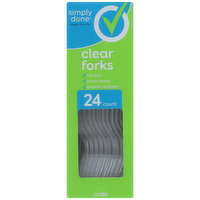 Simply Done Forks, Clear, 24 Each