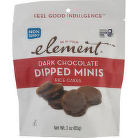 Element Rice Cakes, Dark Chocolate Dipped Minis, 3 Ounce