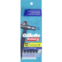 Gillette Razors, Disposable, Fixed, 12 Each