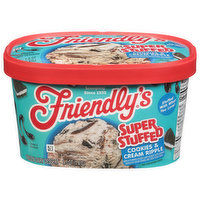 Friendly's Frozen Dairy Dessert, Cookies & Cream Ripple, 1.5 Quart