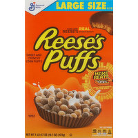 Reese's Puffs Cereal, Large Size, 16.7 Ounce