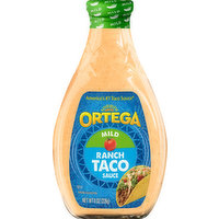 Ortega Taco Sauce, Ranch, Mild, 8 Ounce