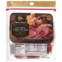 Boar's Head Uncured Pouch Hard Salami, 5 Ounce