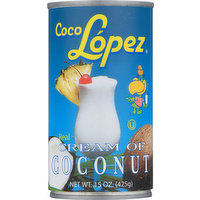 Coco Lopez Cream of Coconut, Real, 15 Ounce