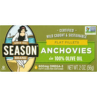 Season Anchovies in 100% Olive Oil, 2 Ounce