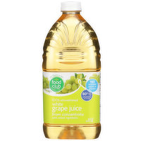 Food Club 100% Unsweetened White Grape Juice From Concentrate With Added Ingredients, 64 Fluid ounce