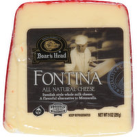 Boar's Head Cheese, Fontina, All Natural, 9 Ounce