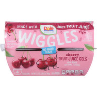 Dole Fruit Juice Gels, Cherry, 4 Each