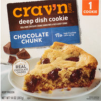 Crav'n Flavor Cookie, Deep Dish, Chocolate Chunk, 1 Each