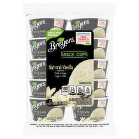 Breyers Ice Cream, Natural Vanilla, Snack Cups, 10 Each