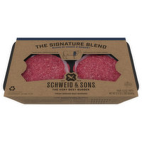 Schweid & Sons Beef Burgers, Ground, Fresh, 4 Each