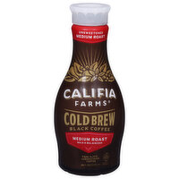 Califia Farms Black Coffee, Medium Roast, Unsweetened, Cold Brew, 48 Fluid ounce