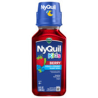 Vicks Cold & Cough + Runny Nose, Nighttime Relief, Berry, Kids, Ages 6+, 8 Fluid ounce