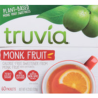 Truvia Calorie-Free Sweetener from the Monk Fruit Packets, 60-Count (4.23 oz Carton), 60 Each