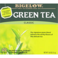 Bigelow Green Tea, Classic, Bags, 40 Each