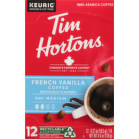 Tim Hortons Coffee, Medium Roast, French Vanilla, K-Cup Pods, 12 Each