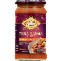 Pataks Simmer Sauce, Tikka Masala Curry, Medium, 15 Ounce