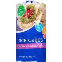 Food Club Rice Cakes, White Cheddar, 5.46 Ounce