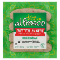Al Fresco Sausage, Chicken, Sweet Italian Style, 11 Ounce