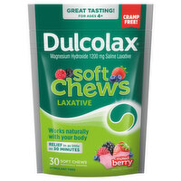 Dulcolax Laxative, 1200 mg, Soft Chews, Mixed Berry, 30 Each