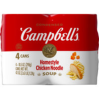 Campbell's Condensed Soup, Homestyle Chicken Noodle, 4 Each
