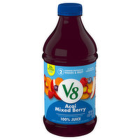 V8 100% Juice, Acai Mixed Berry, 46 Fluid ounce