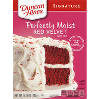 Duncan Hines Cake Mix, Red Velvet, Perfectly Moist, 15.25 Ounce