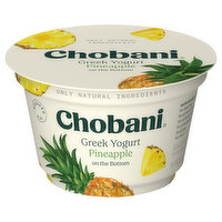 Chobani Yogurt, Greek, Reduced Fat, Pineapple on the Bottom, 5.3 Ounce