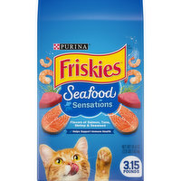 Friskies Dry Cat Food, Seafood Sensations, 3.15 Pound